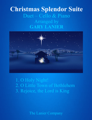 Book cover for CHRISTMAS SPLENDOR SUITE (Cello and Piano with Score & Parts)