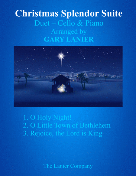 CHRISTMAS SPLENDOR SUITE (Cello and Piano with Score & Parts) image number null