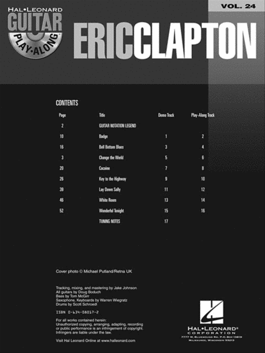 Eric Clapton Eric Clapton Guitar Tablature scores gallery preview page 3