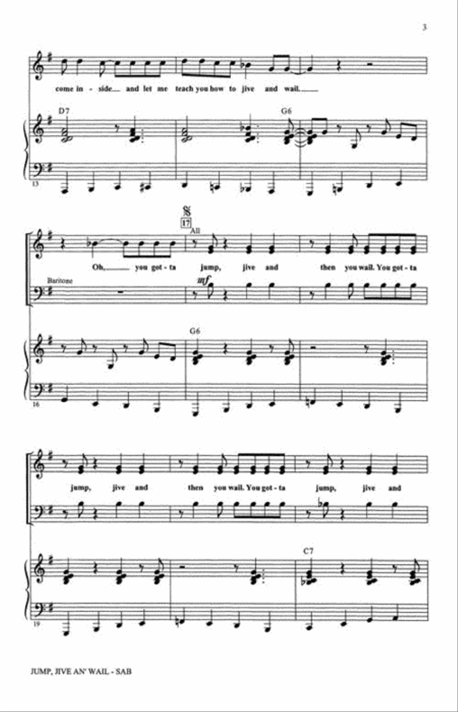 <br>Sheet music extract