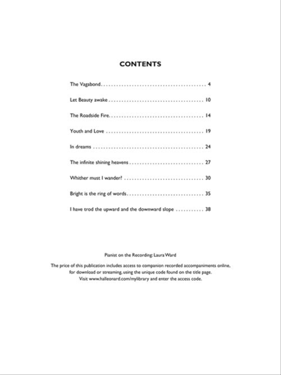 Songs of Travel Songs of Travel High Voice scores gallery preview page 3