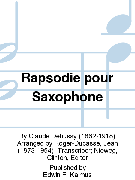 Rapsodie pour Saxophone