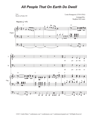 Book cover for All People That On Earth Do Dwell (Vocal Quartet - (SATB)