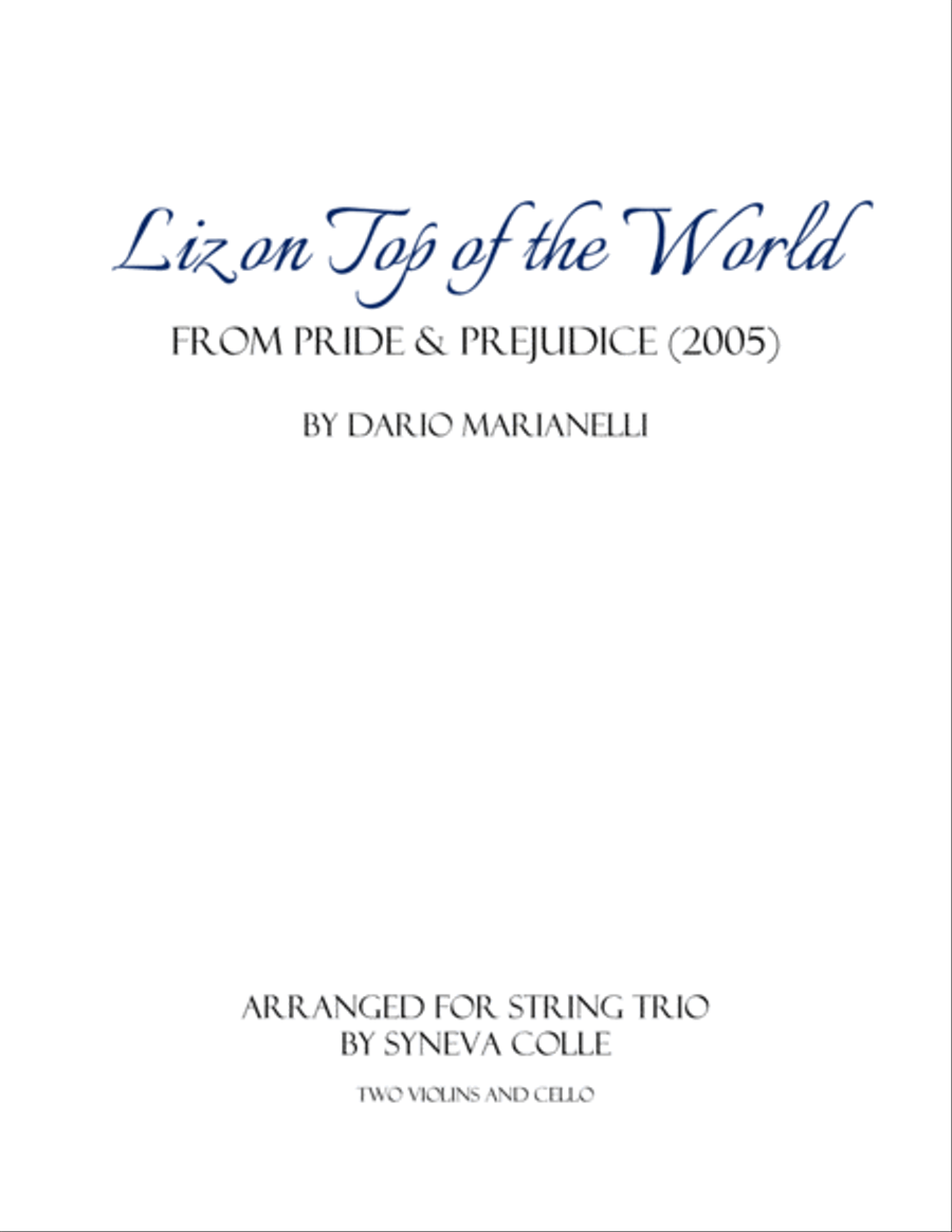 Liz On Top Of The World String Trio scores gallery preview page 1