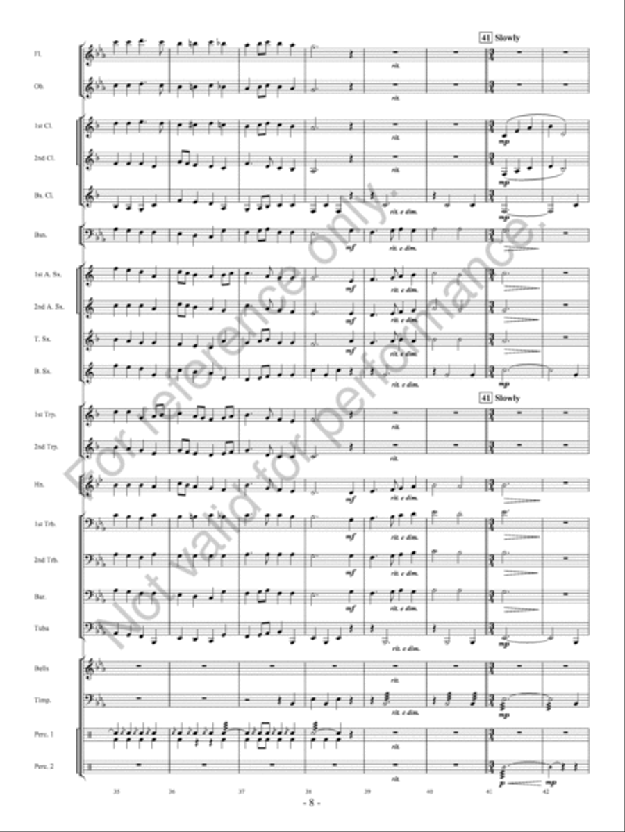 Pembroke Castle Concert Band scores gallery preview page 9