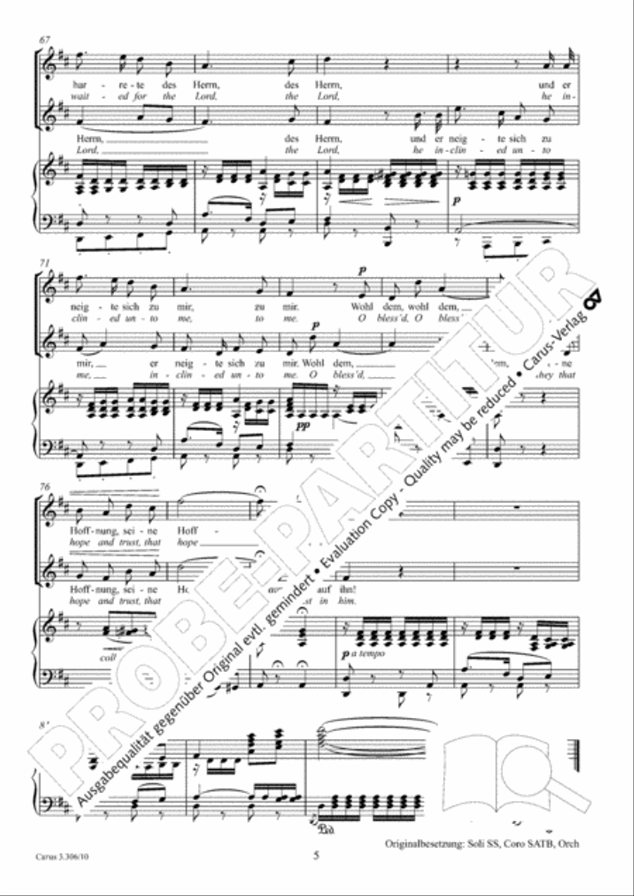 Ich harrete des Herrn Ich harrete des Herrn 2-Part scores gallery preview page 6