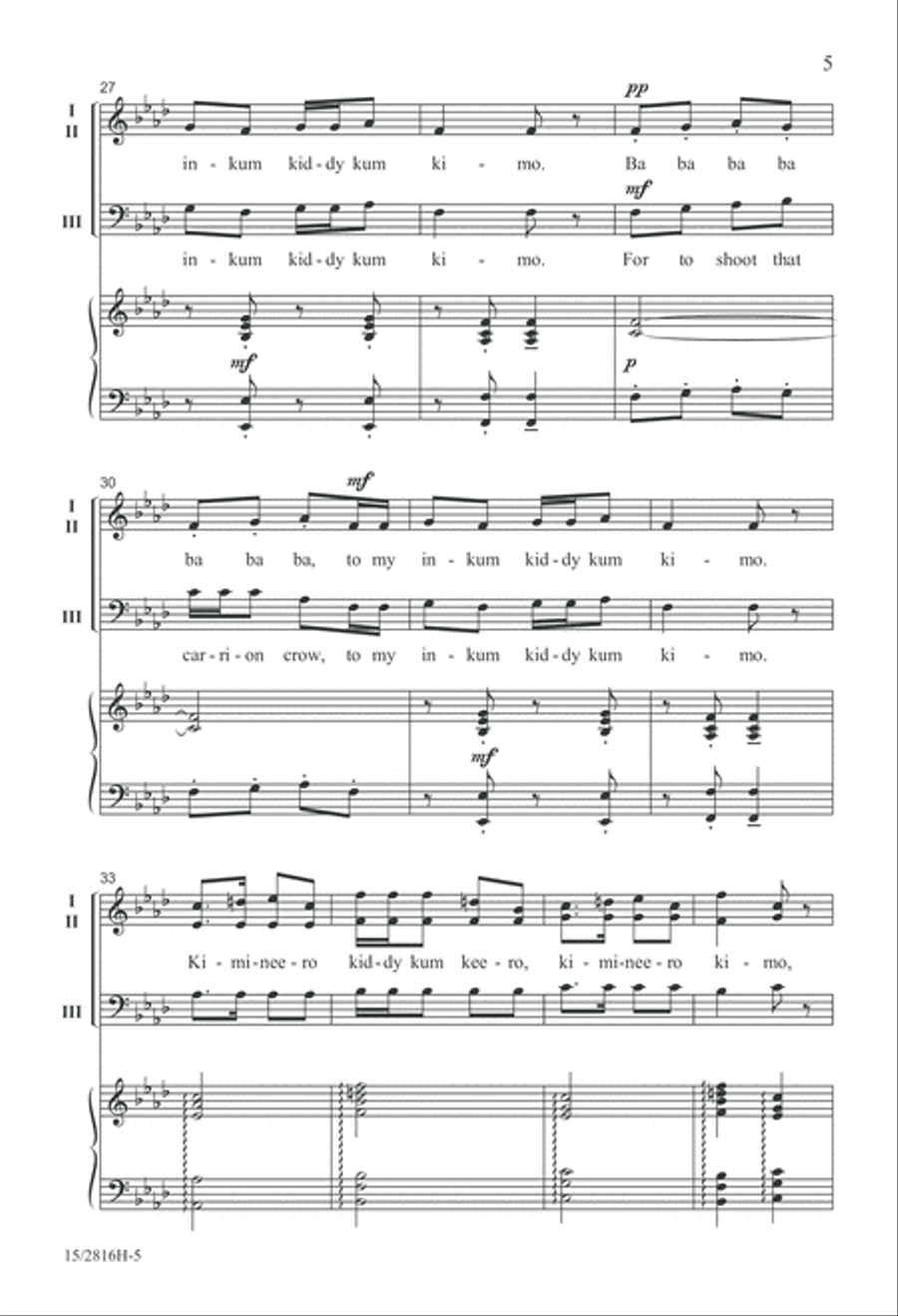 Kimineero (The Carrion Crow) 3-Part scores gallery preview page 6