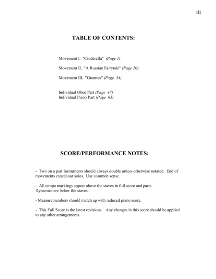 Concerto for Oboe Arranged for Oboe and Piano Orchestral Reduction Score Piano scores gallery preview page 3