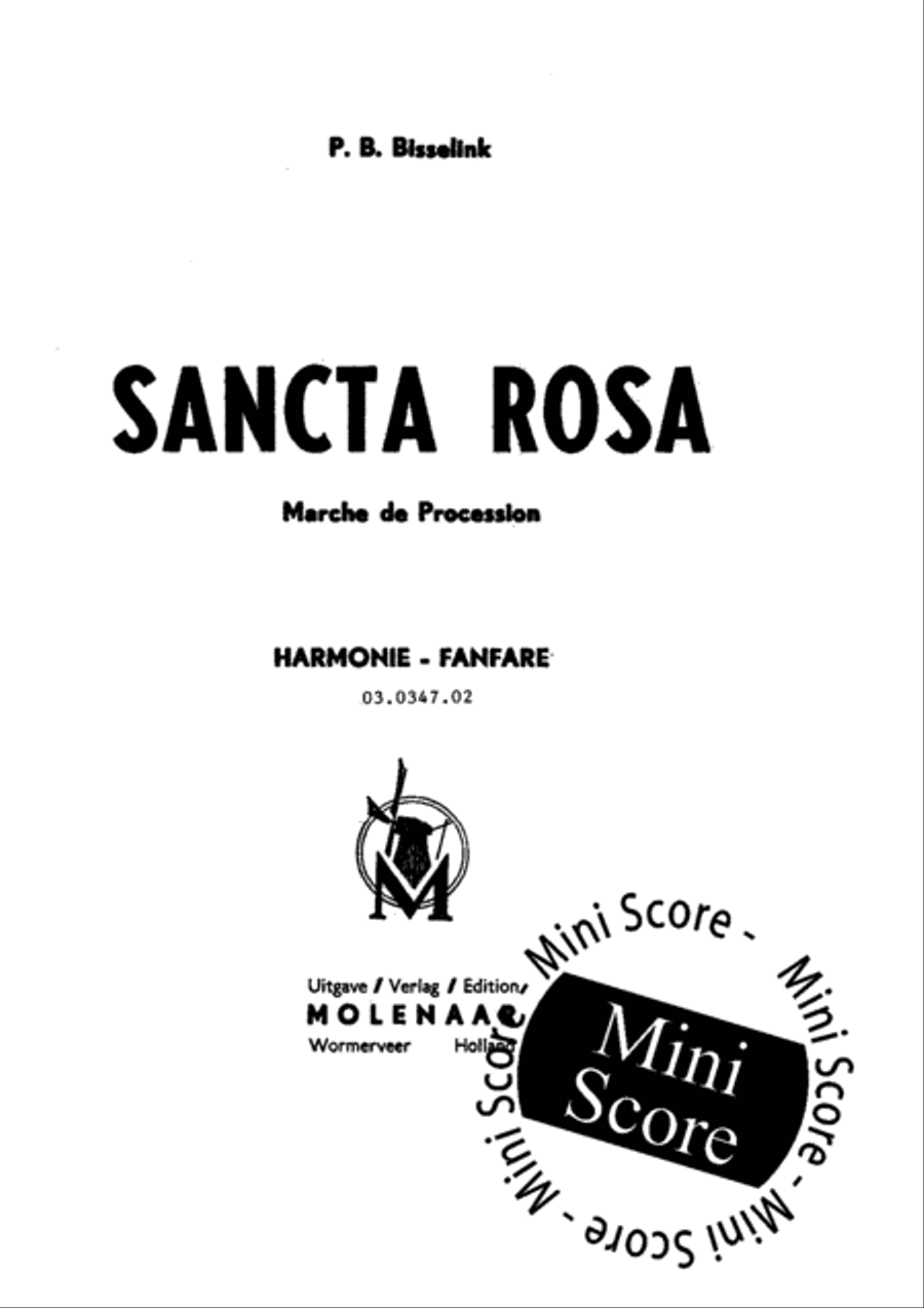 Sancta Rosa Sancta Rosa Fanfare Band scores gallery preview page 3