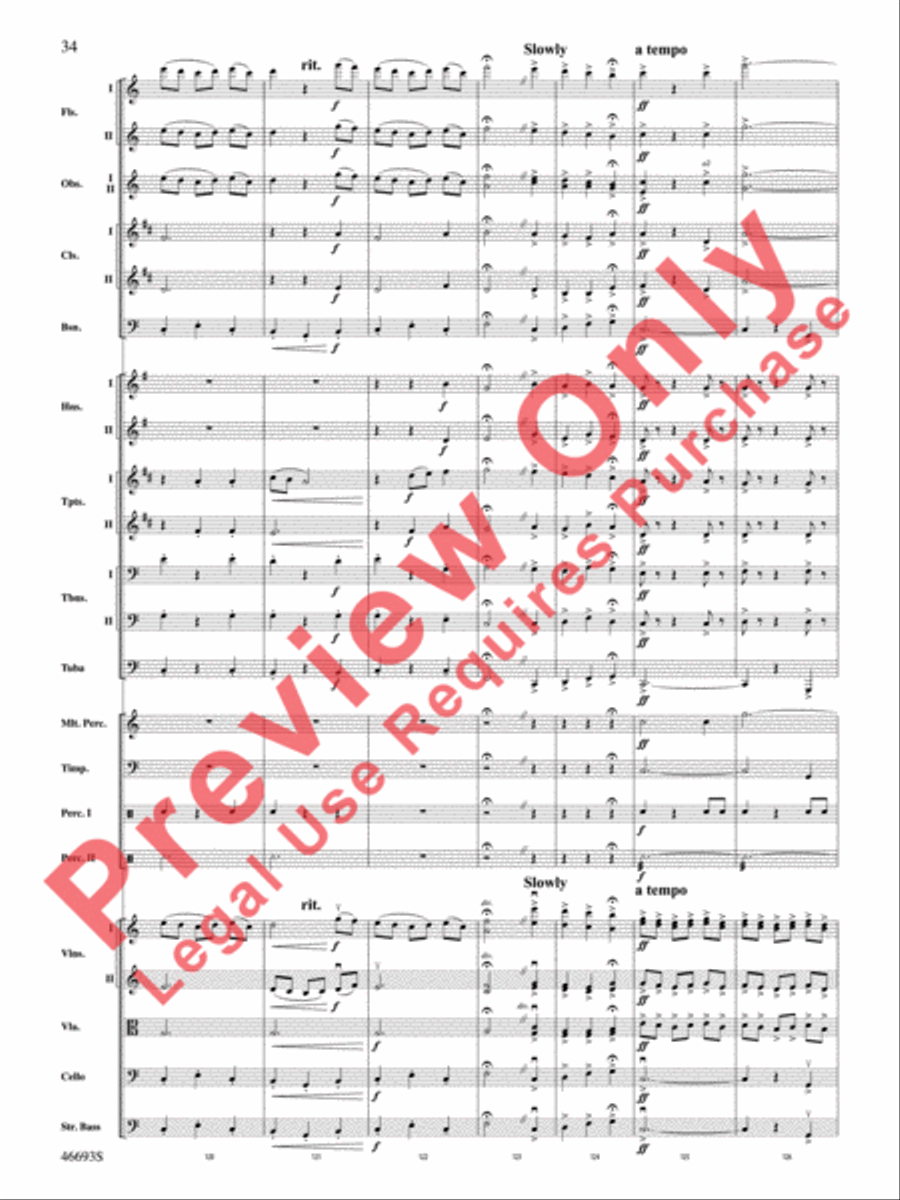 Suite of Carols Full Orchestra scores gallery preview page 35