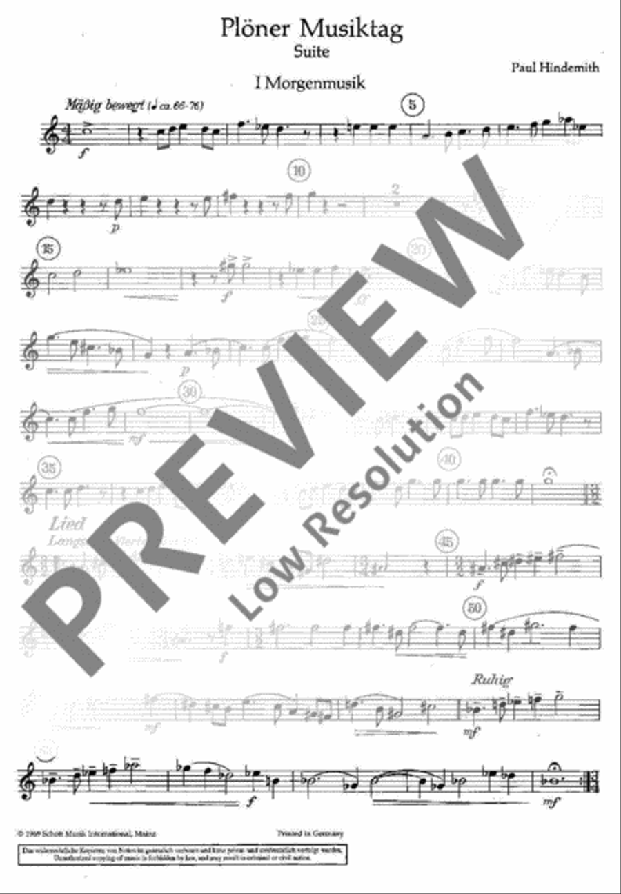 Plöner Musiktag Orchestra scores gallery preview page 17