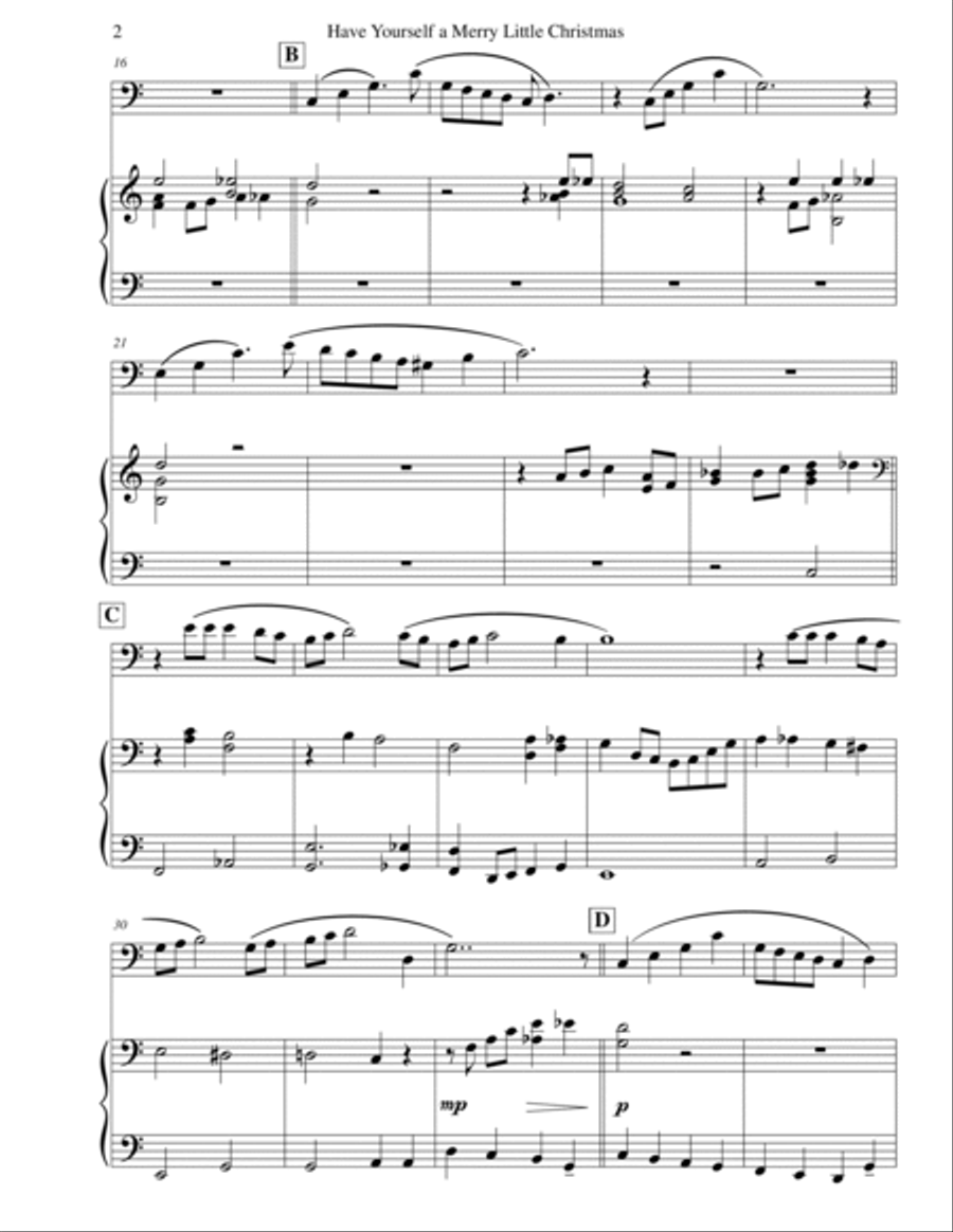 Have Yourself A Merry Little Christmas Piano scores gallery preview page 4
