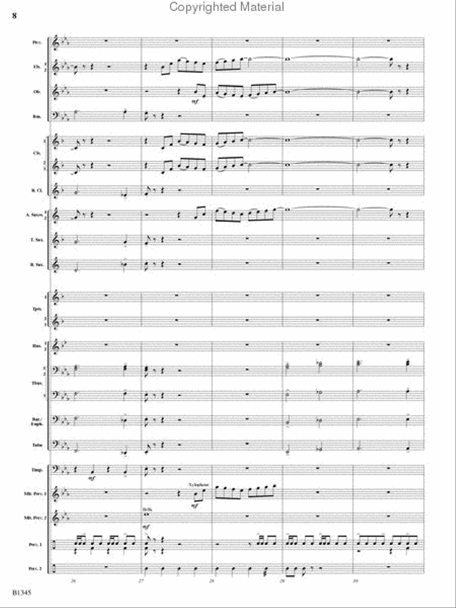 Fanfare and Jubilation Concert Band scores gallery preview page 7