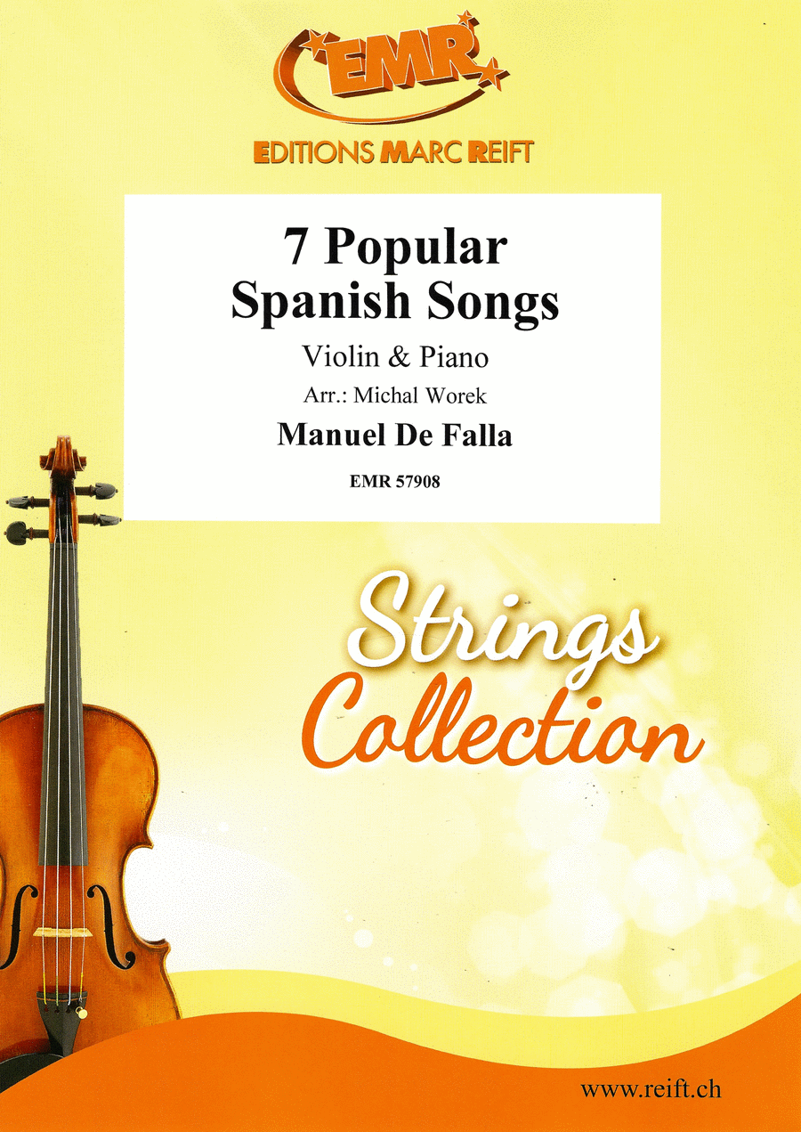 7 Popular Spanish Songs Violin Solo scores gallery preview page 1