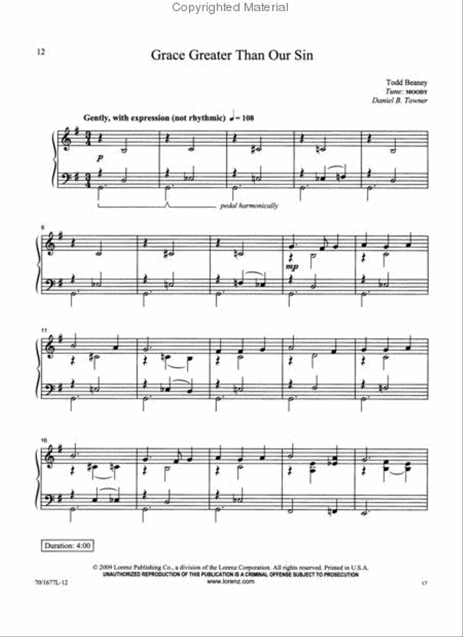 Walking in Grace Piano Solo scores gallery preview page 2