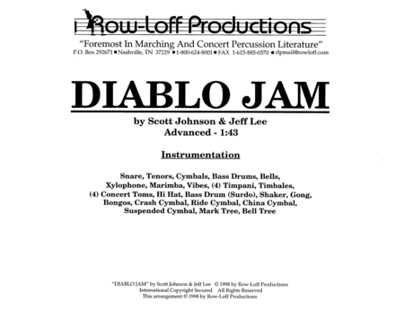 Diablo Jam w/Tutor Tracks