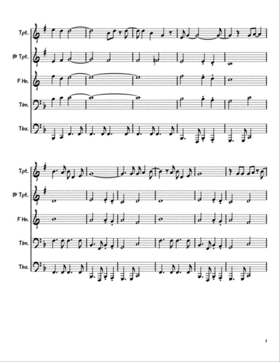 Galveston Brass Ensemble scores gallery preview page 3