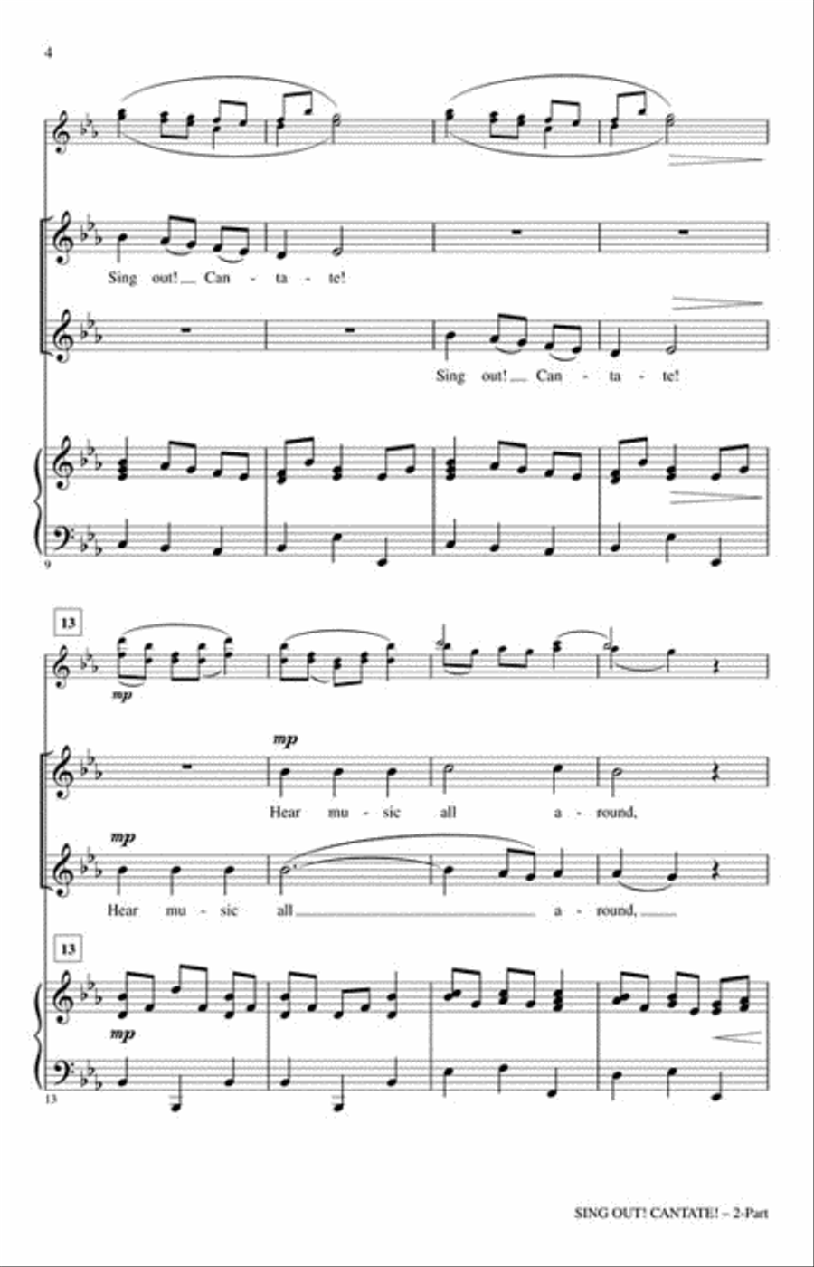Sing Out! Cantate! Choir scores gallery preview page 3
