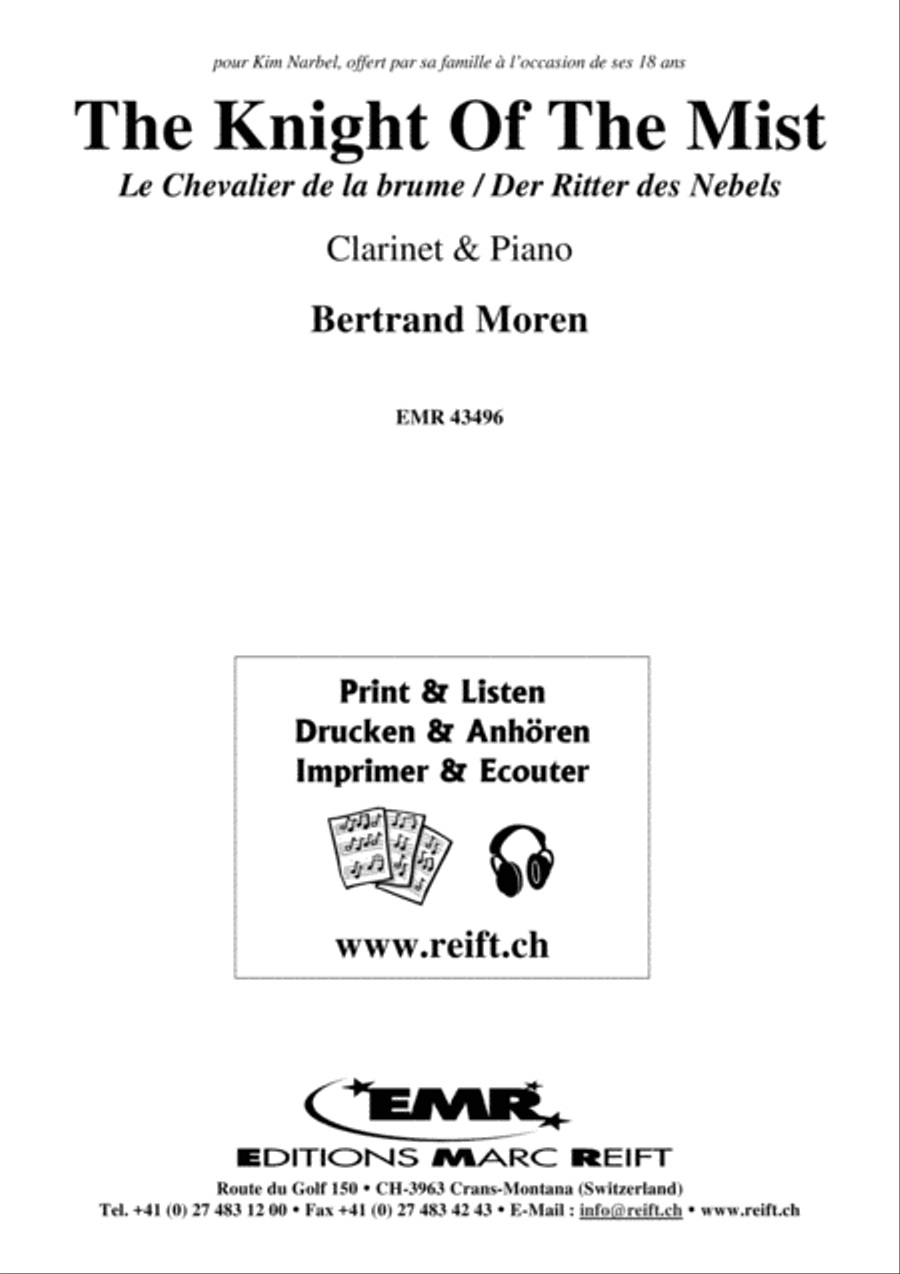 The Knight Of The Mist Clarinet Solo scores gallery preview page 2