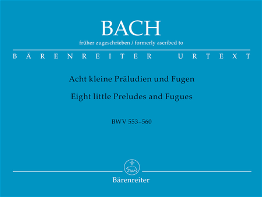 Eight Little Preludes & Fugues - Formerly Attributed To Johann Sebastian Bach Organ scores gallery preview page 1