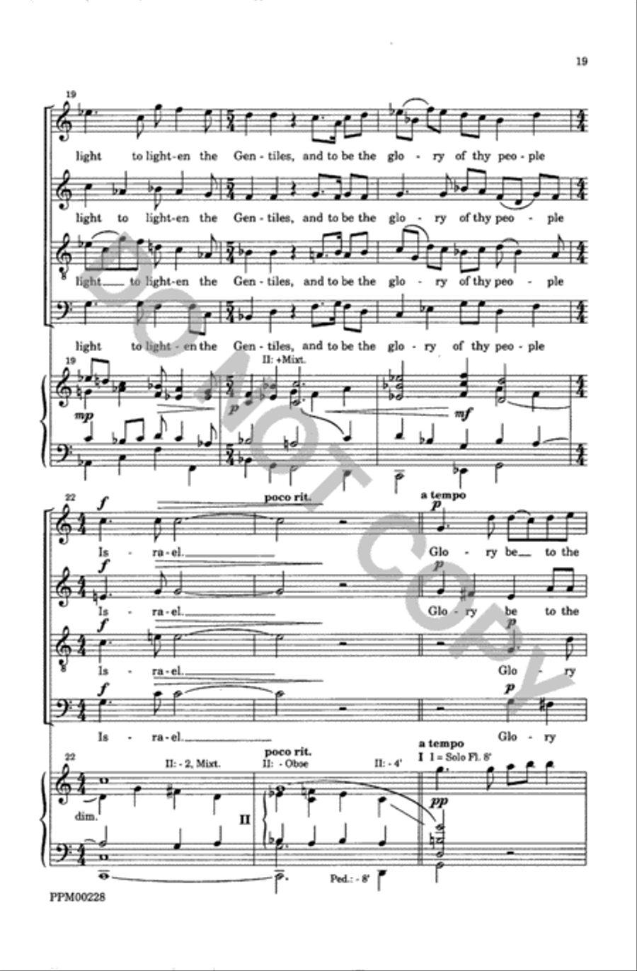 Evening Service for the Nativity Divisi scores gallery preview page 20