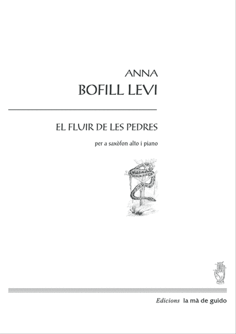 El fluir de les pedres Alto Saxophone scores gallery preview page 1