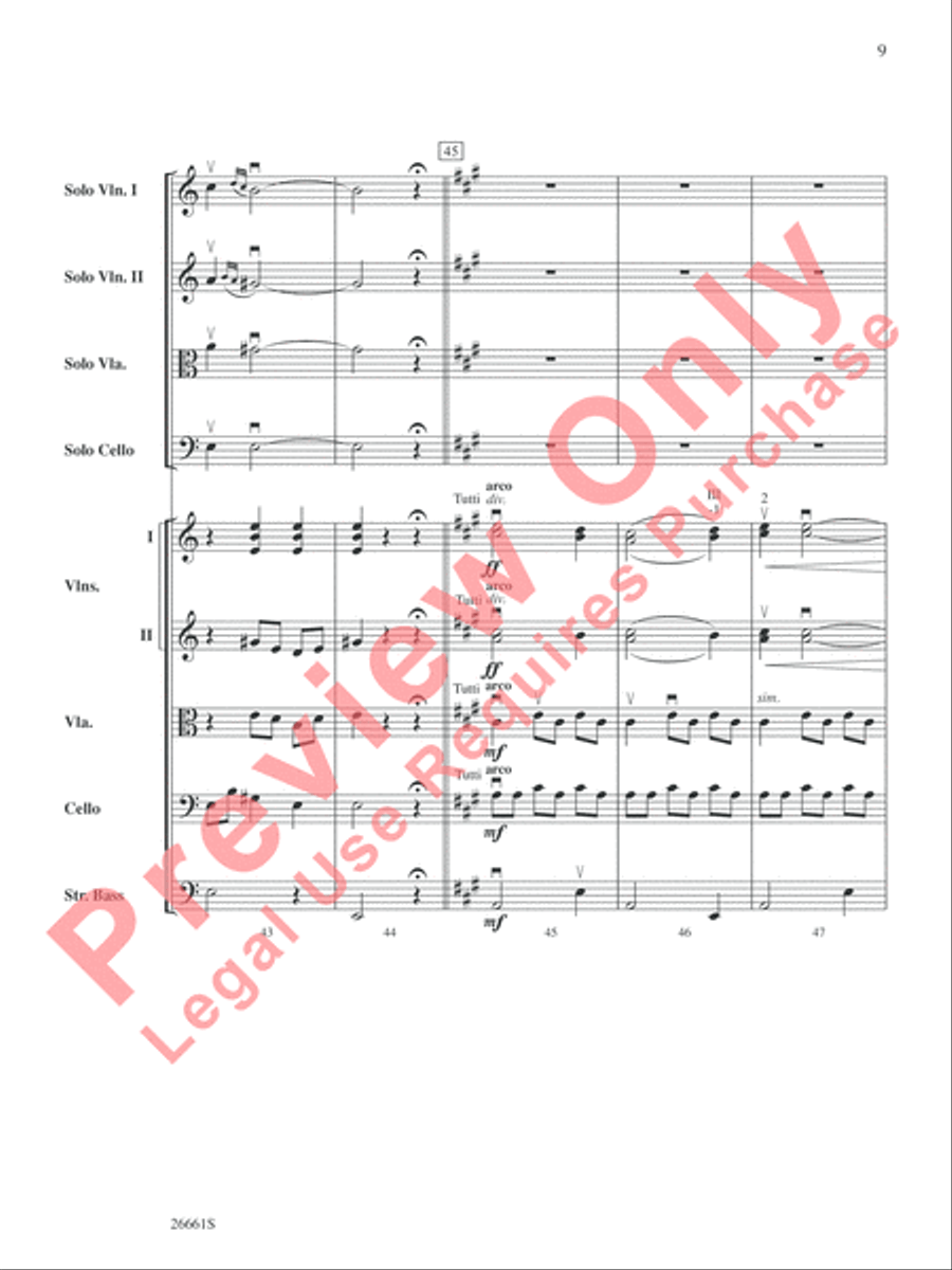 Recuerdos de la Alhambra String Orchestra scores gallery preview page 10