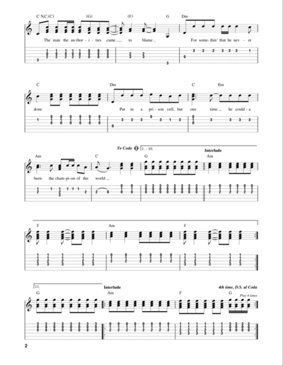 Hurricane Acoustic Guitar scores gallery preview page 2