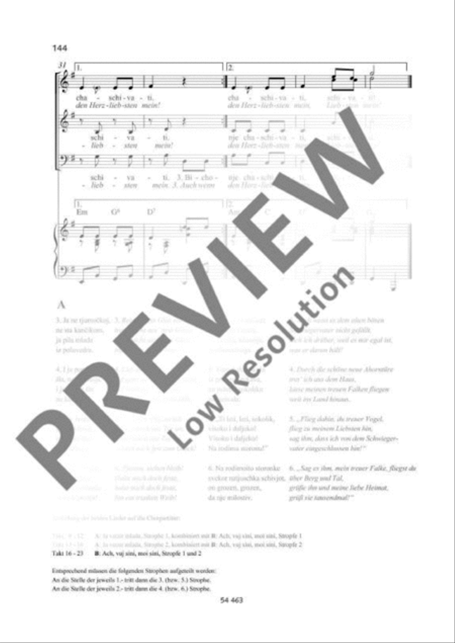 Ja večor mlada / Ach, vuj sini, moi sini A Cappella scores gallery preview page 6