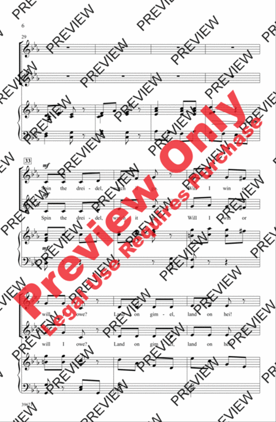 Nun, Gimel, Hei, Shin 2-Part scores gallery preview page 6