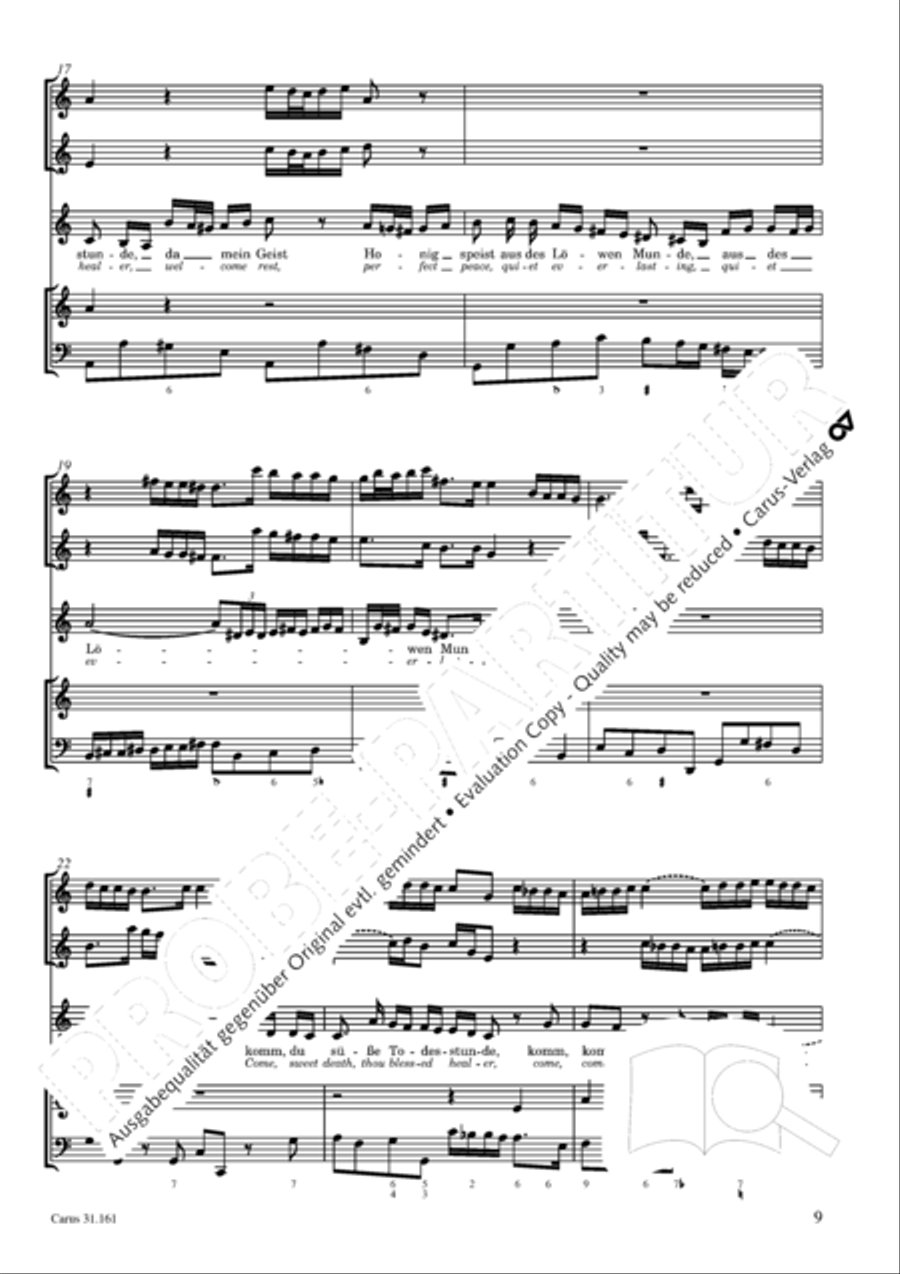 Komm, du susse Todesstunde 4-Part scores gallery preview page 9