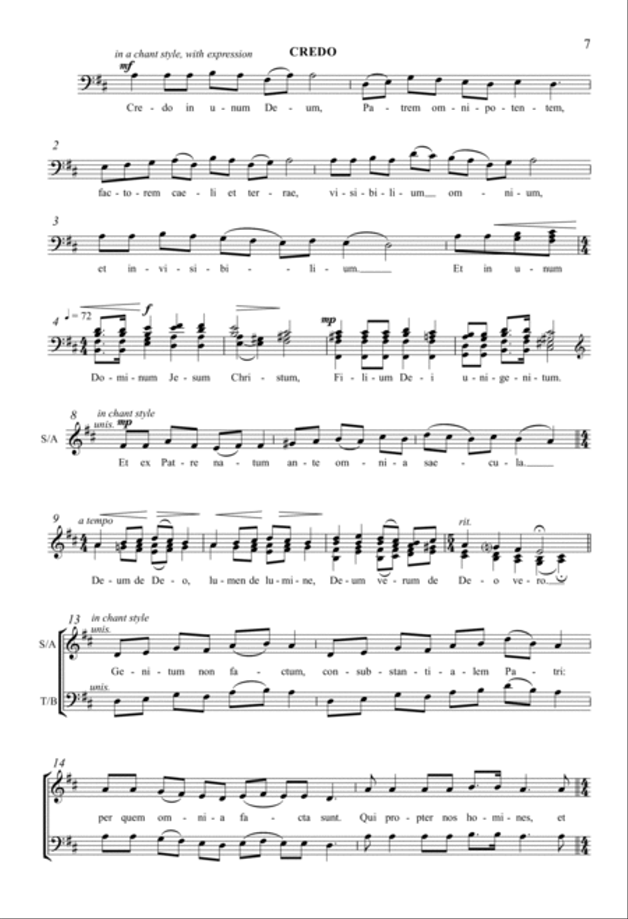 Missa Brevis Missa Brevis 4-Part scores gallery preview page 5