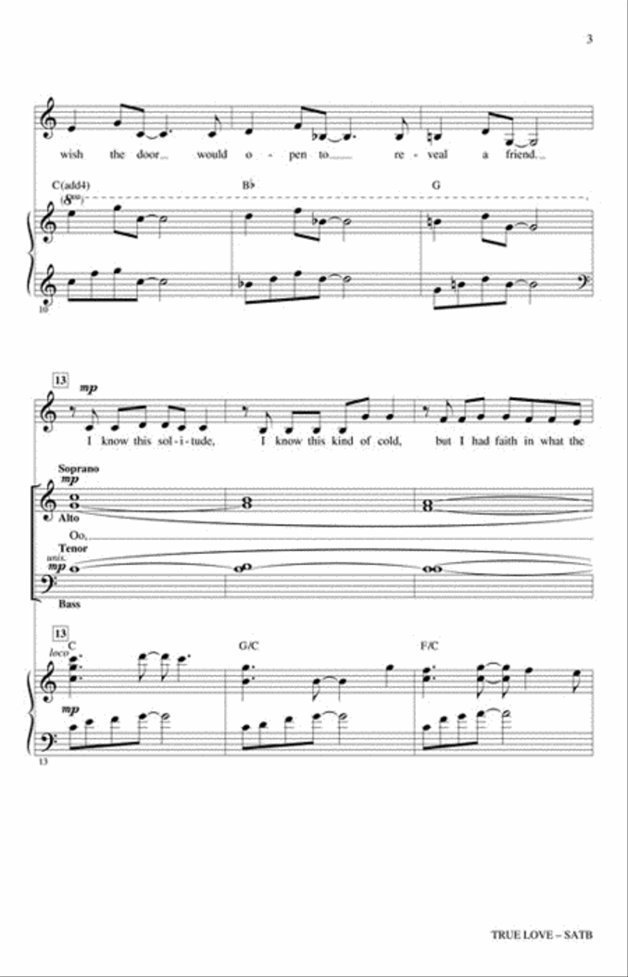 True Love True Love 4-Part scores gallery preview page 3