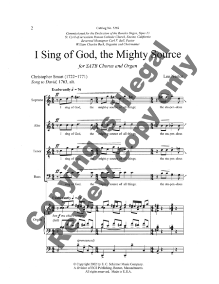 I Sing of God the Mighty Source image number null