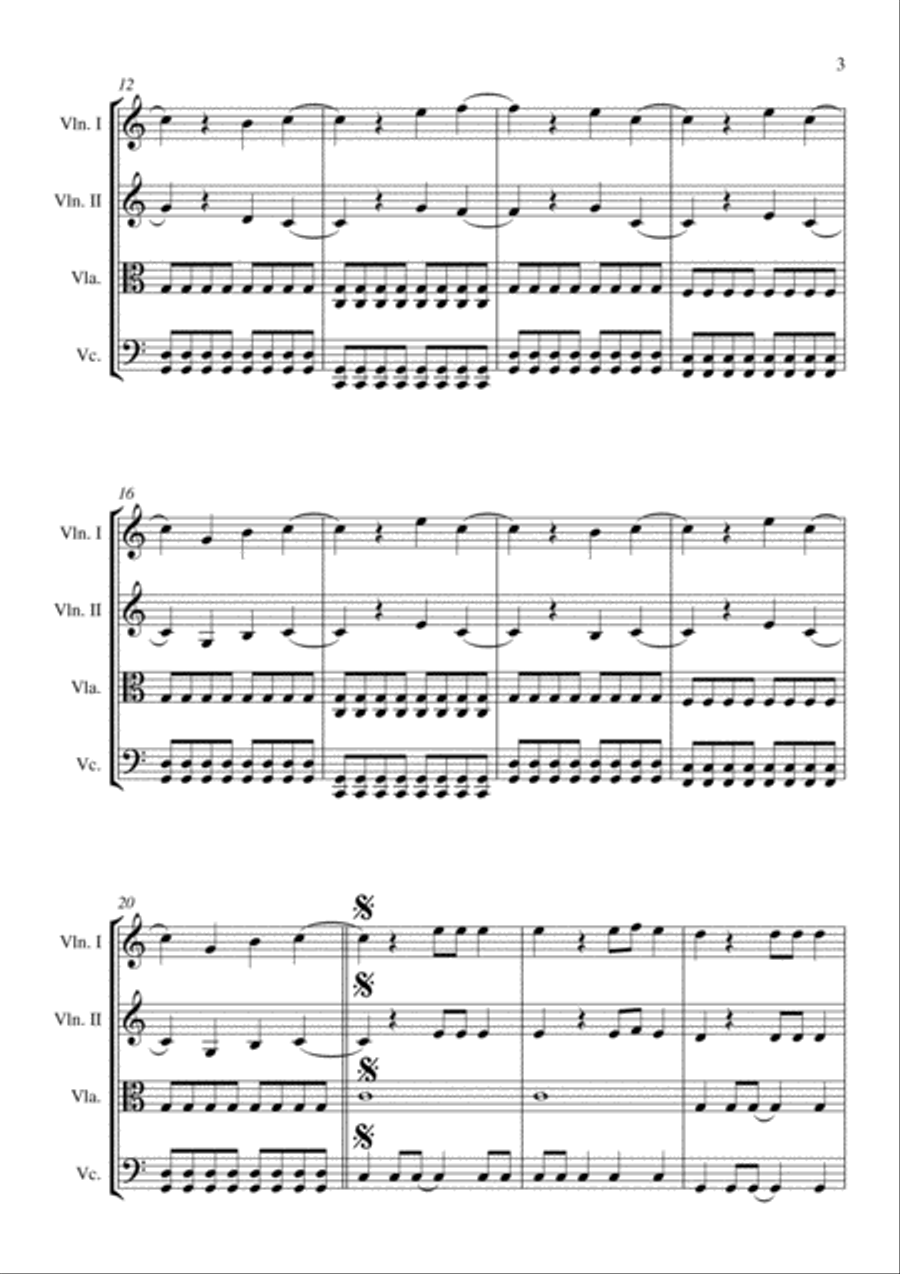 All The Small Things String Quartet scores gallery preview page 5