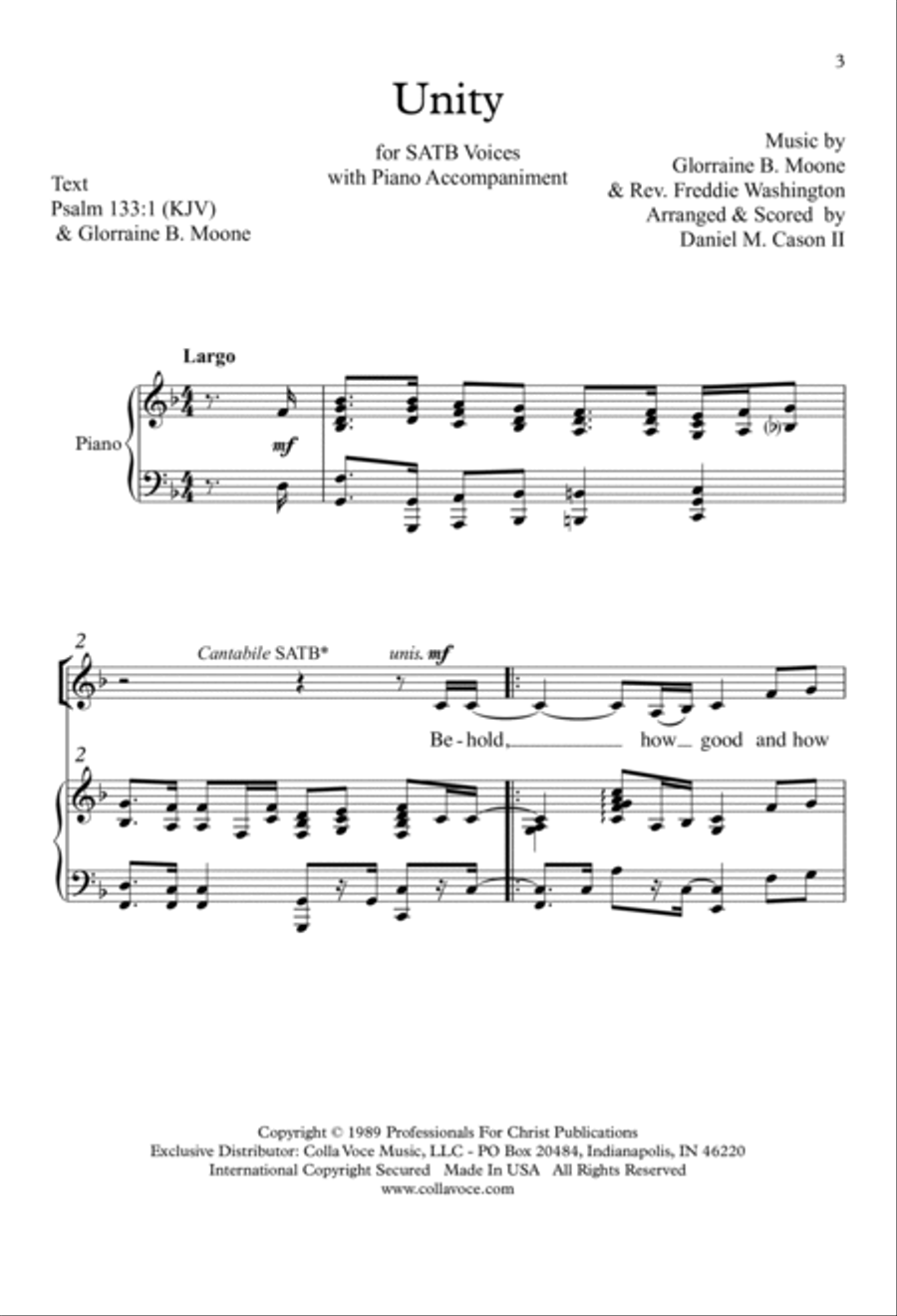 Unity 4-Part scores gallery preview page 2