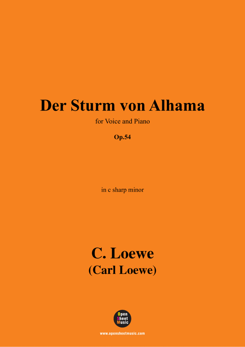 C. Loewe-Der Sturm von Alhama,in c sharp minor,Op.54 image number null