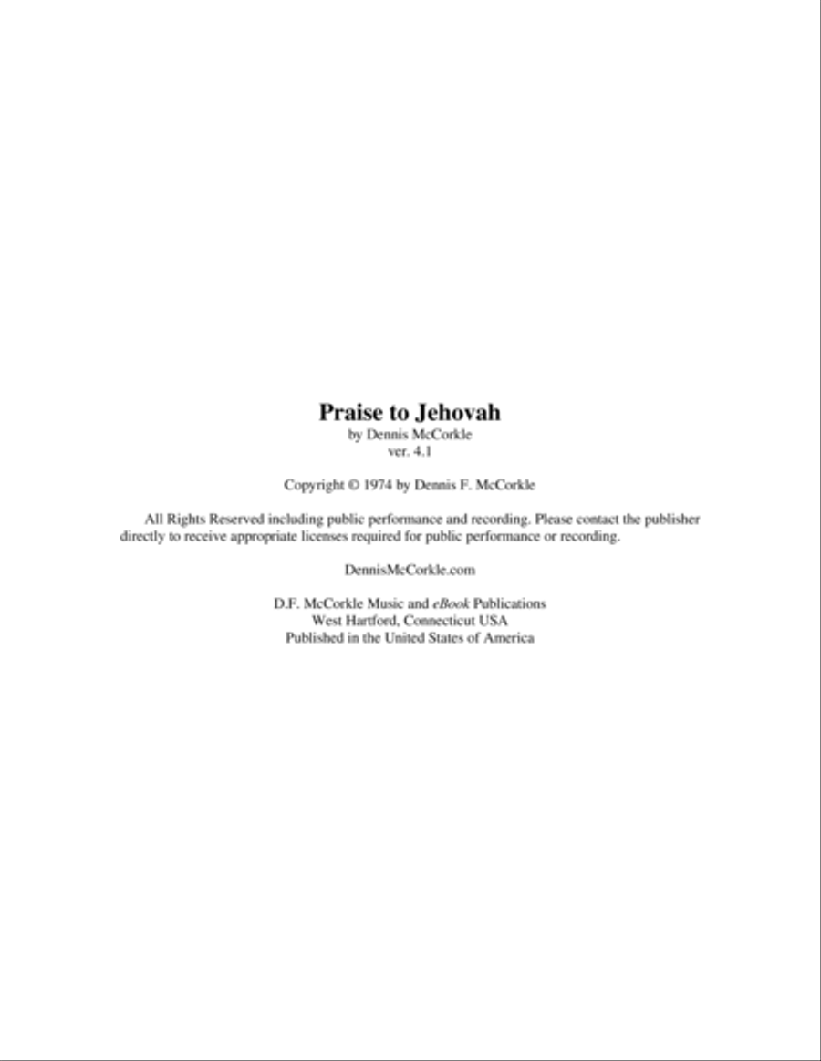 Praise to Jehovah Guitar Solo scores gallery preview page 3