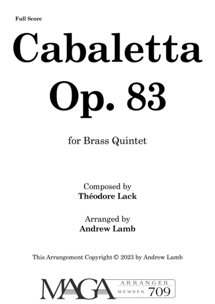 Théodore Lack | Cabaletta Op. 83 (arr. for Brass Quintet) image number null