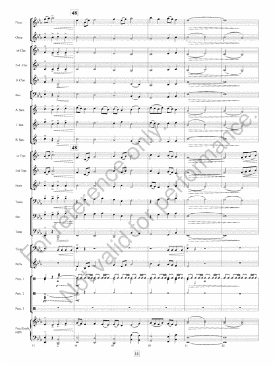 Missa Festi Concert Band scores gallery preview page 12