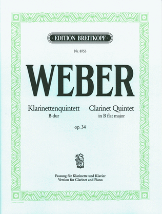 Quintet in B flat major Op. 34