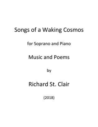 Book cover for Songs of a Waking Cosmos, for Soprano and Piano (2018)