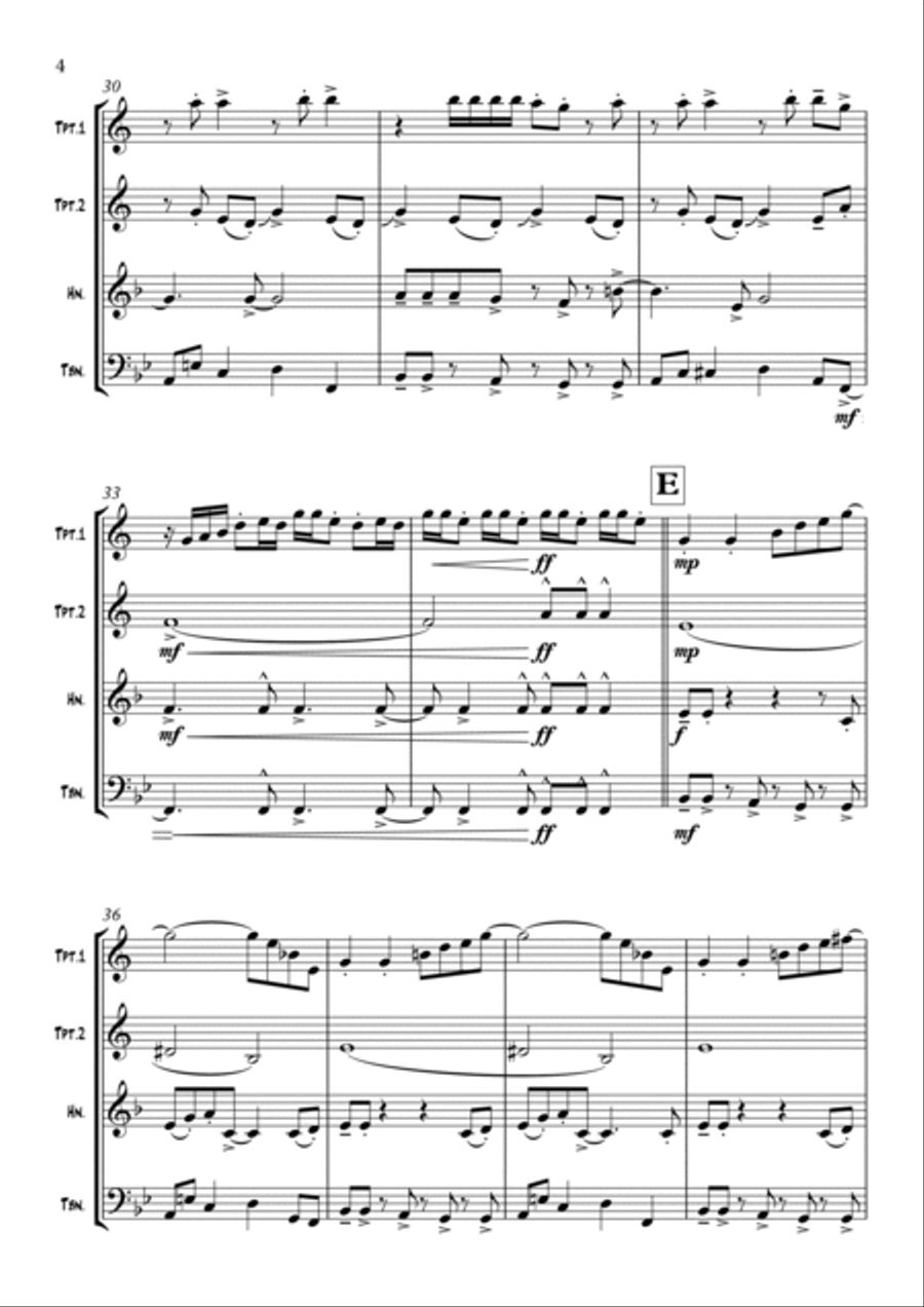 September Brass Quartet scores gallery preview page 4