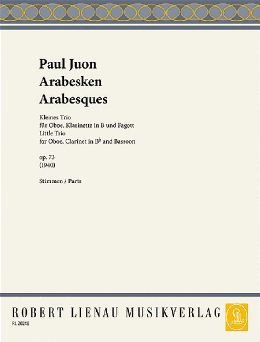 Arabesken op. 73 Bassoon scores gallery preview page 1