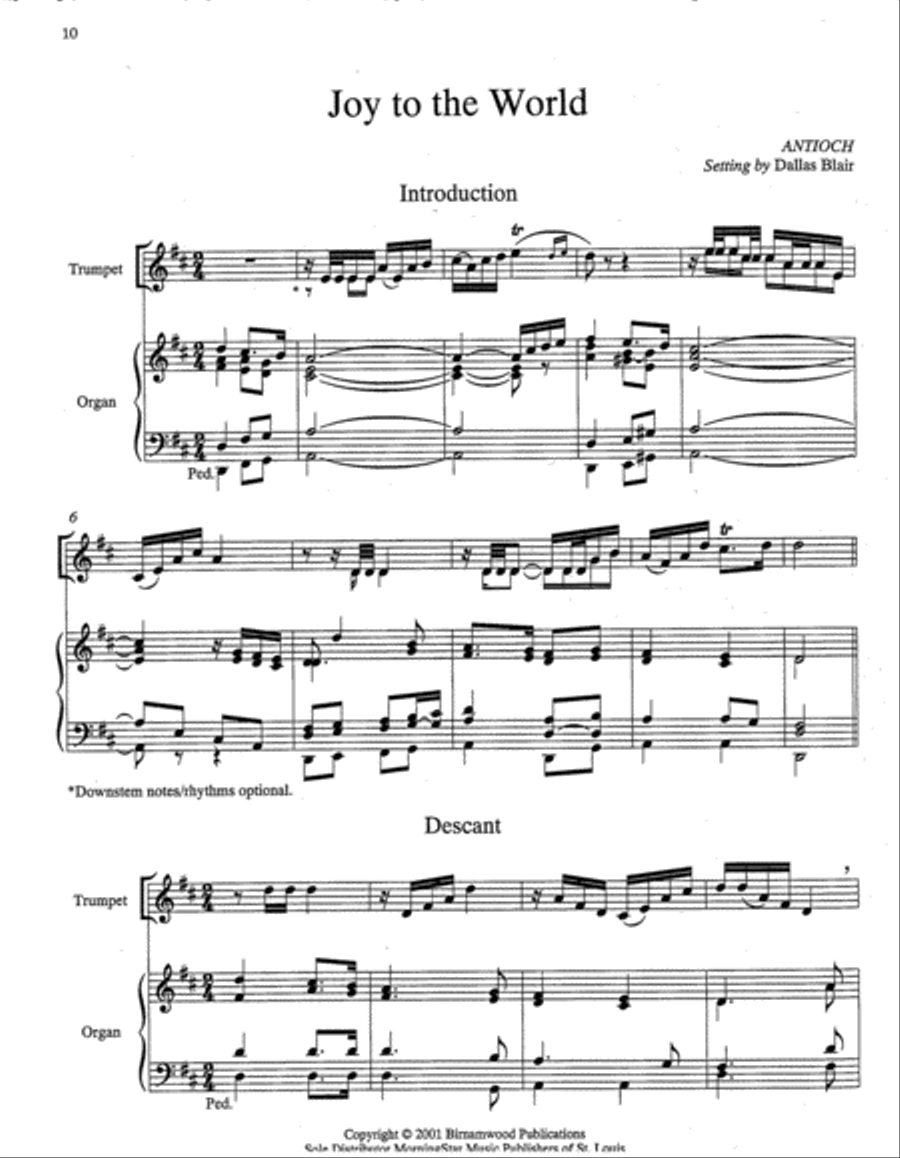 Hymn Introductions and Descants for Trumpet and Organ, Set 3 Trumpet scores gallery preview page 6