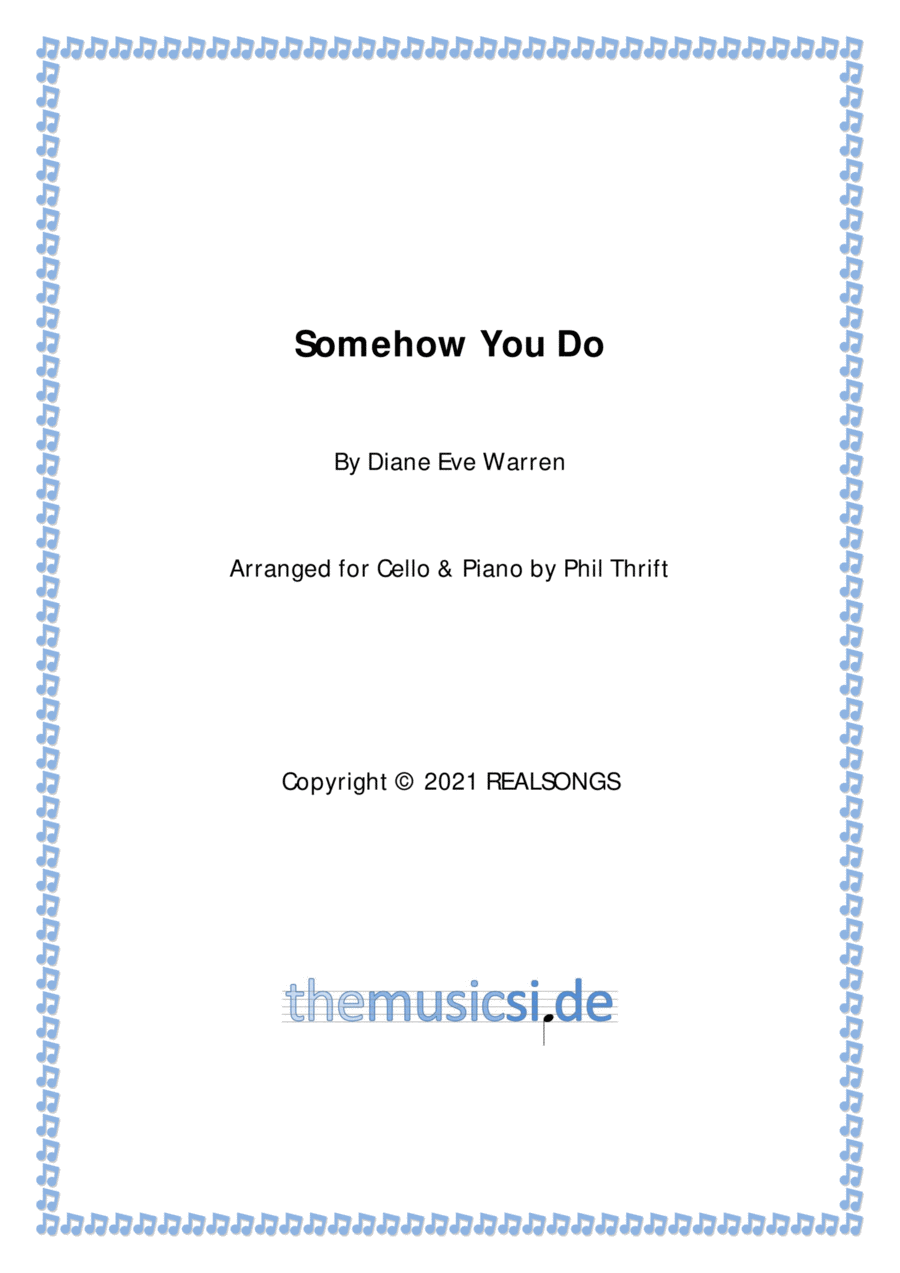 Somehow You Do Piano scores gallery preview page 1