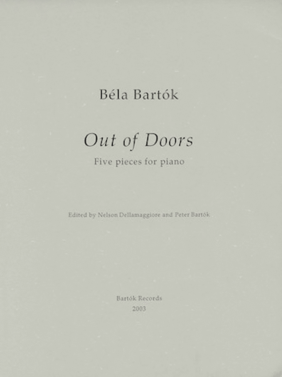 Bela Bartok : Out of Doors