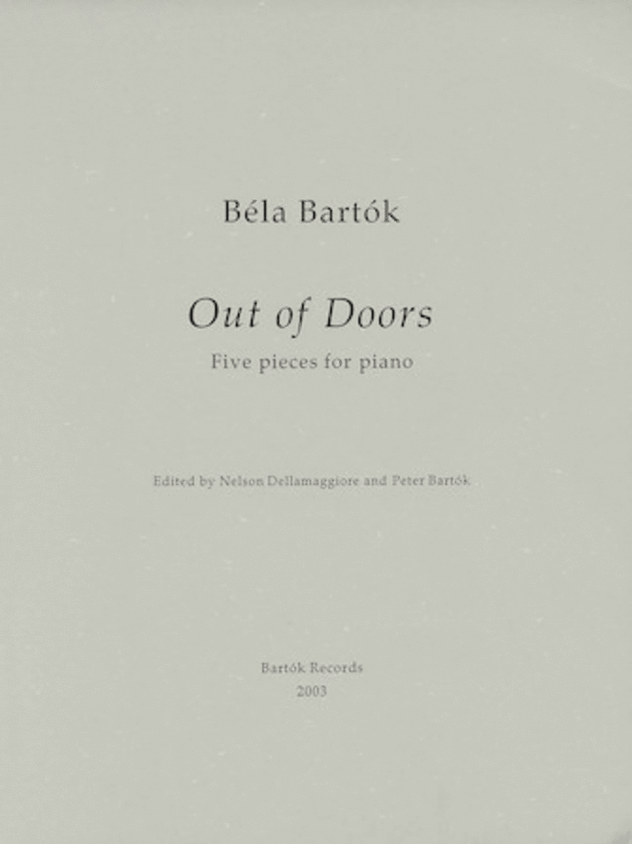 Out of Doors Piano Solo scores gallery preview page 1