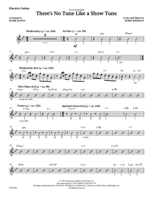 There's No Tune Like a Show Tune (arr. Mark Hayes) - Guitar