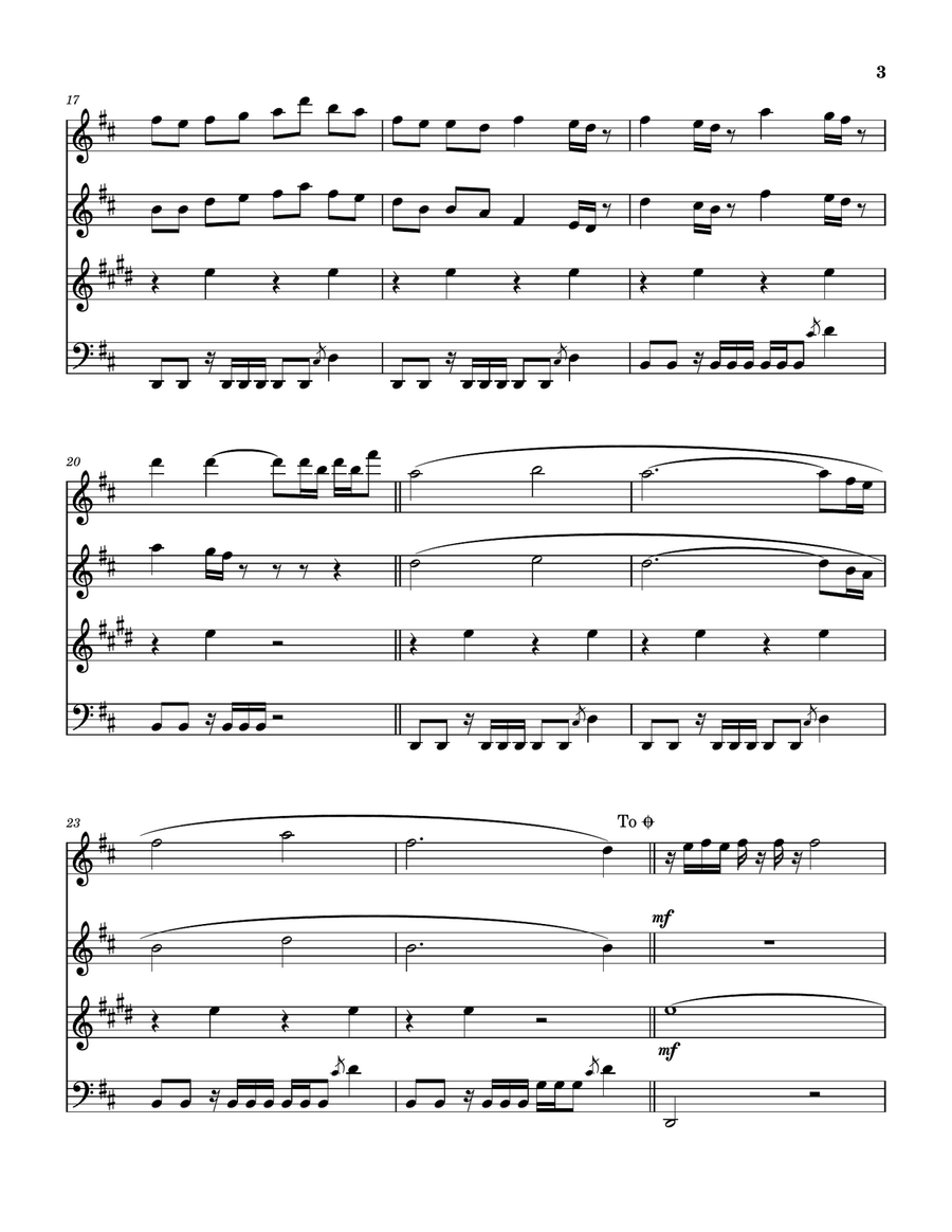 Hurt Woodwind Quartet scores gallery preview page 4